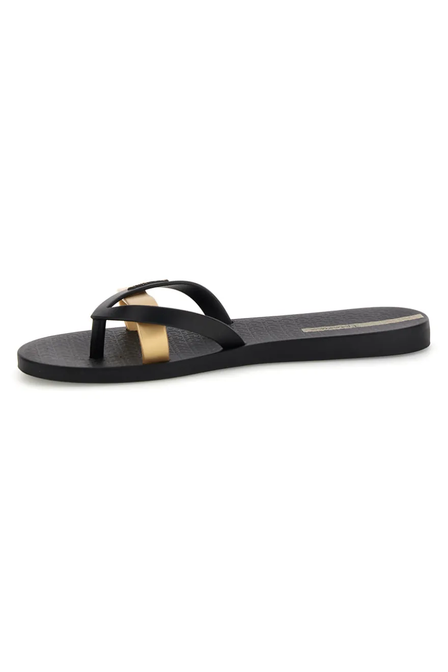 Infradito Nero Fascia Metallizzata Ipanema IP81805