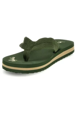 Infradito verdi con scritta bianca Australian AU24M409