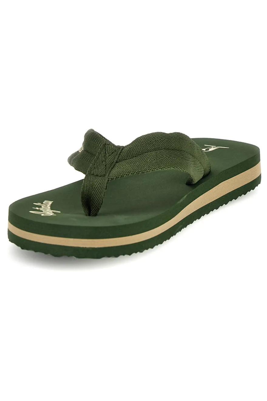 Infradito verdi con scritta bianca Australian AU24M409