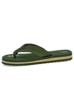 Infradito verdi con scritta bianca Australian AU24M409