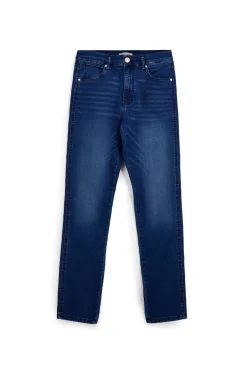 Jeans blu effetto lavato con cinque tasche Sevenoaks 4043