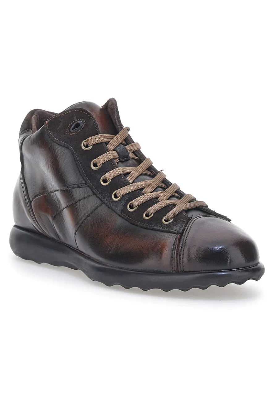 Jerpoint 1910 Braune hohe Schnürschuhe