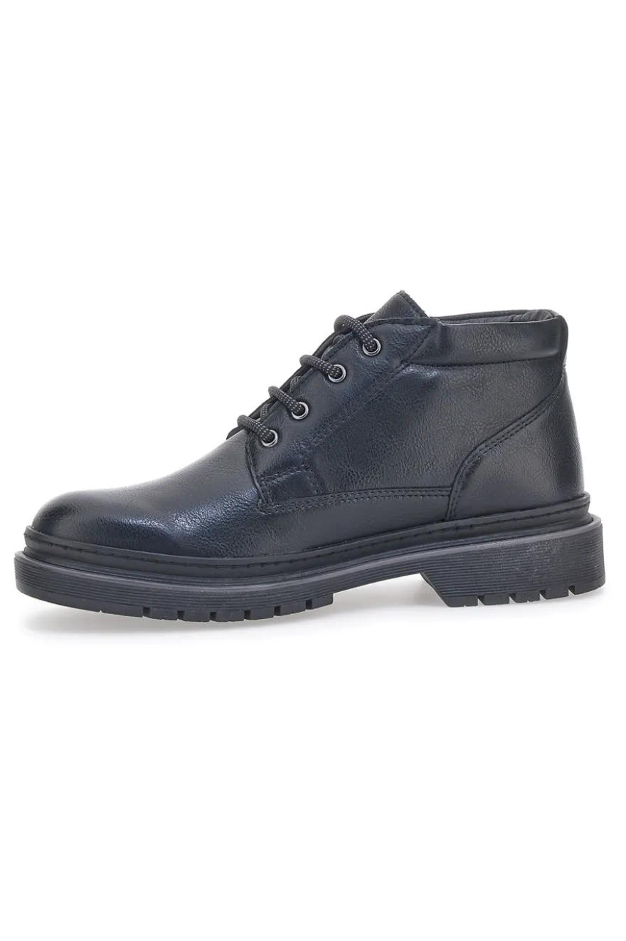 Johes Land Schwarze Schnürschuhe 23031