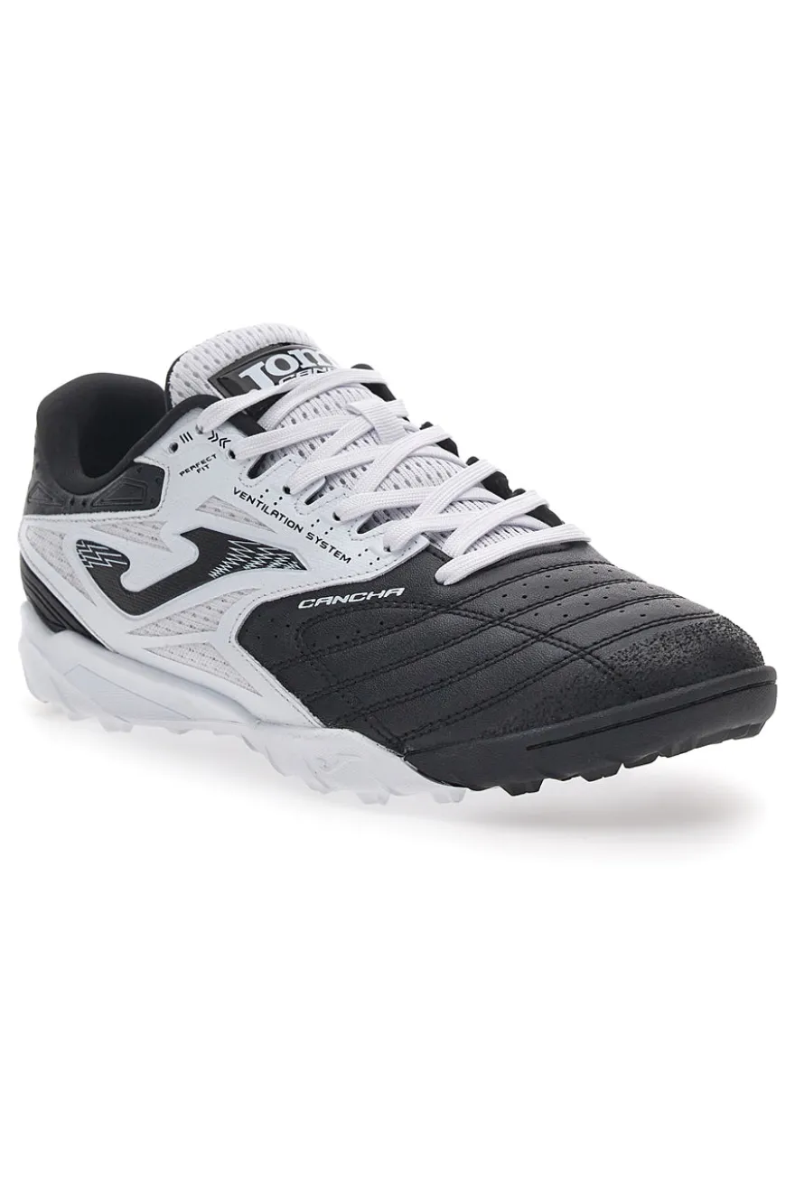 Joma Cancha 2501 Turf Fußballschuhe in Schwarz und Weiß