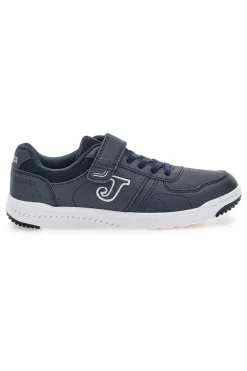 Joma HARVARD JR 2533 blaue Sneakers mit weißer Sohle und Klettverschluss