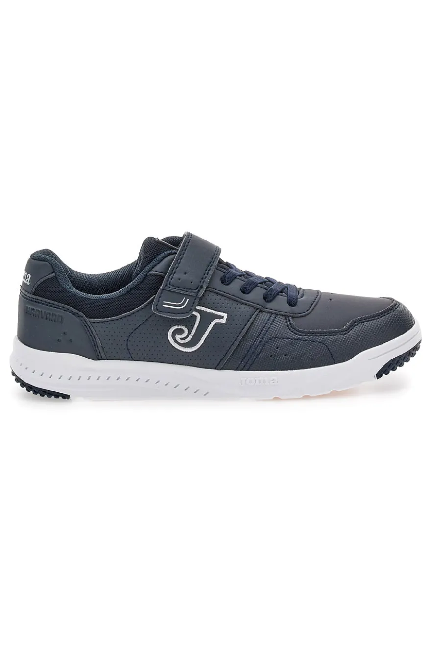 Joma HARVARD JR 2533 blaue Sneakers mit weißer Sohle und Klettverschluss