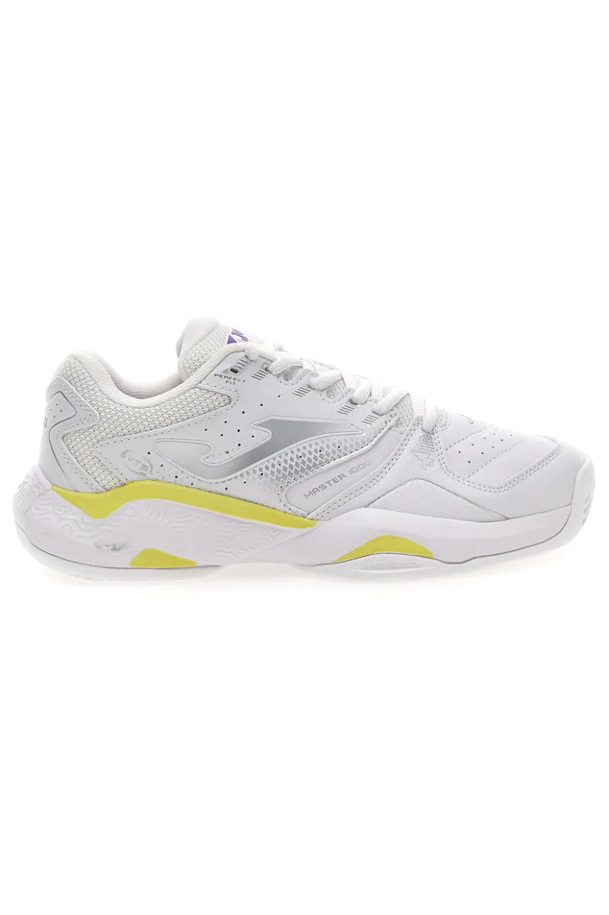 Joma MASTER 1000 LADY 2502 weiße Sportschuhe mit gelben Details