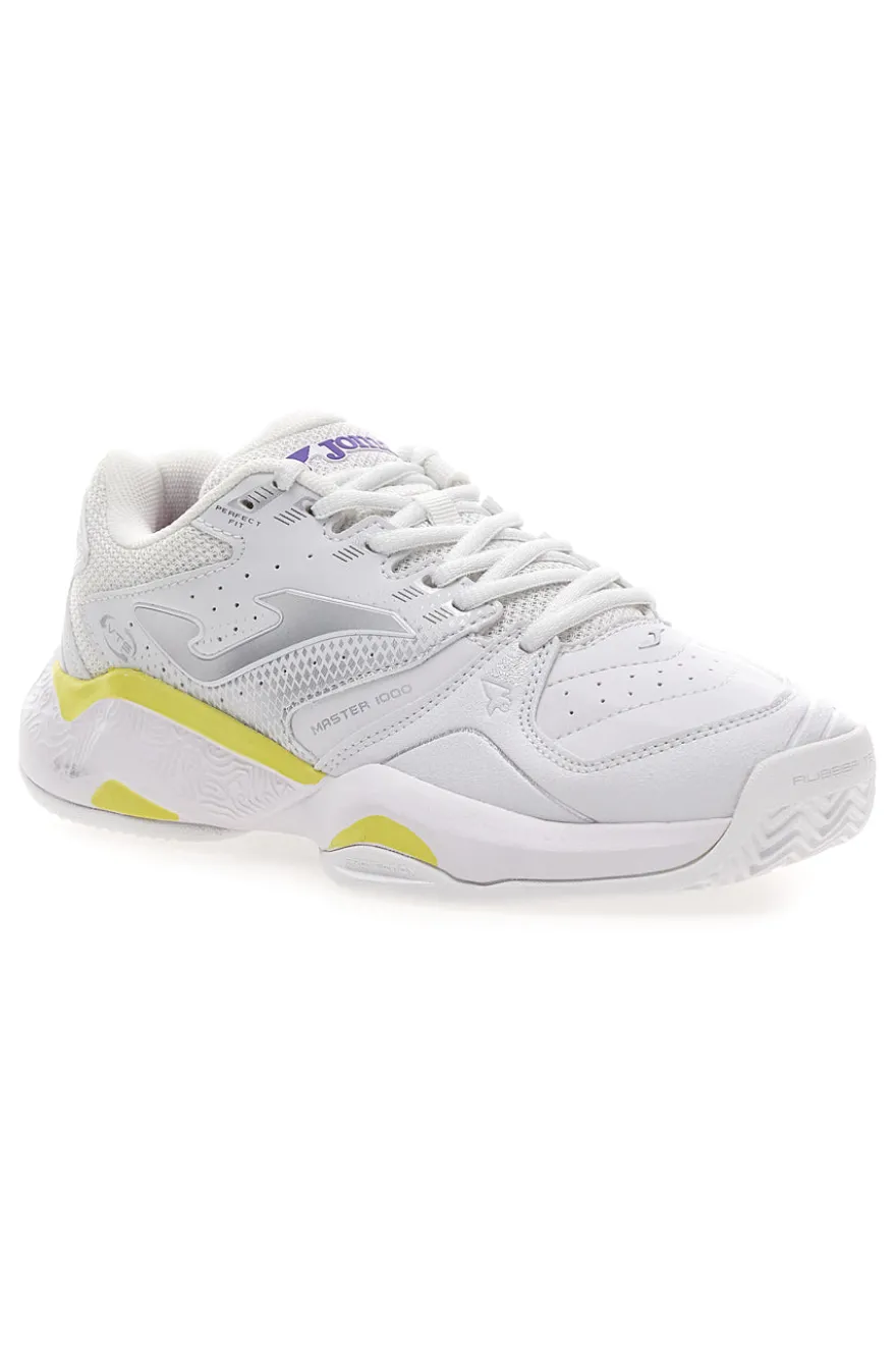 Joma MASTER 1000 LADY 2502 weiße Sportschuhe mit gelben Details