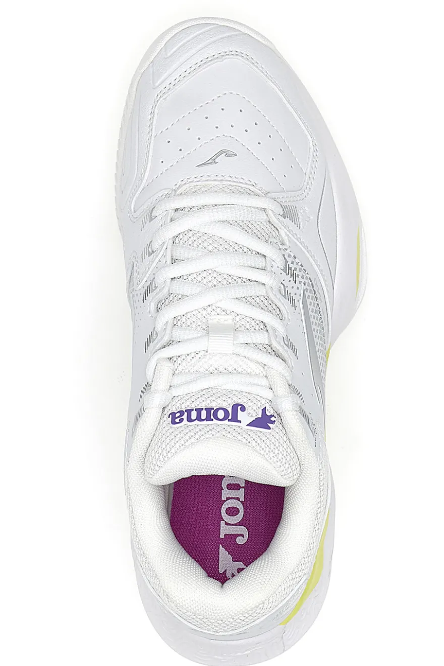 Joma MASTER 1000 LADY 2502 weiße Sportschuhe mit gelben Details