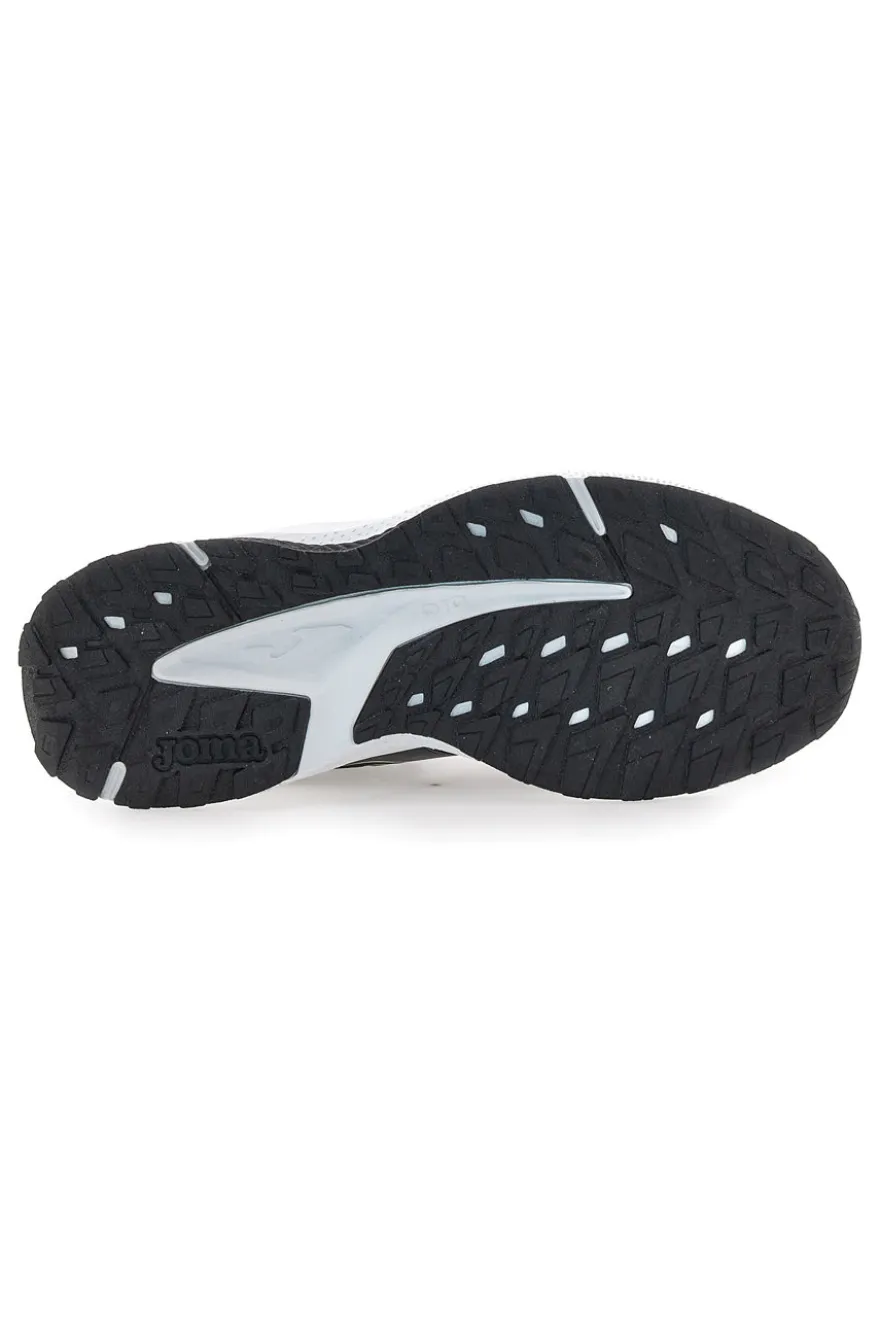 Joma Meta Lady 2501 Schwarze Mesh-Laufschuhe mit weißer Sohle