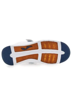 Joma W Harvard JR 2543 weiße Sneakers mit blauen Details und Klettverschluss
