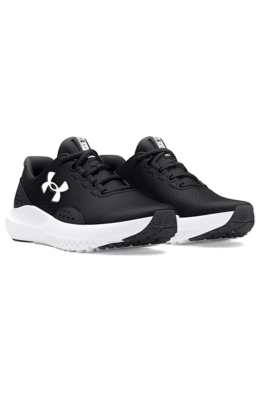 Jungen schwarz Mesh Turnschuhe Under Armour BGS Surge 4