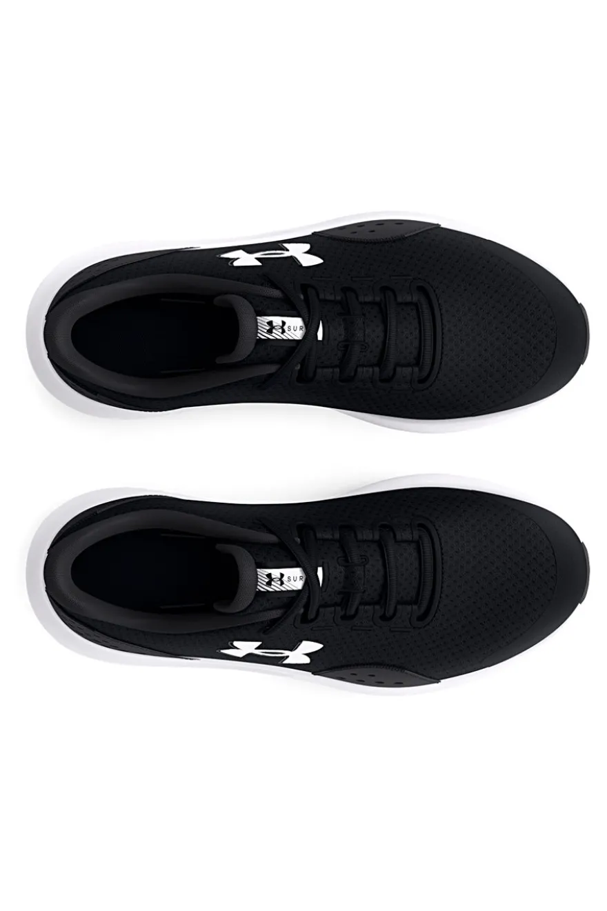 Jungen schwarz Mesh Turnschuhe Under Armour BGS Surge 4
