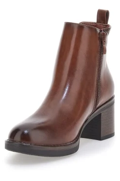 Kamelbraune Stiefel mit Absatz Mon Dieu YDLHQ05