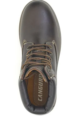 Kangaroo CA826 Herren-Ankle-Boots mit braunem, gepolstertem Schaftrand