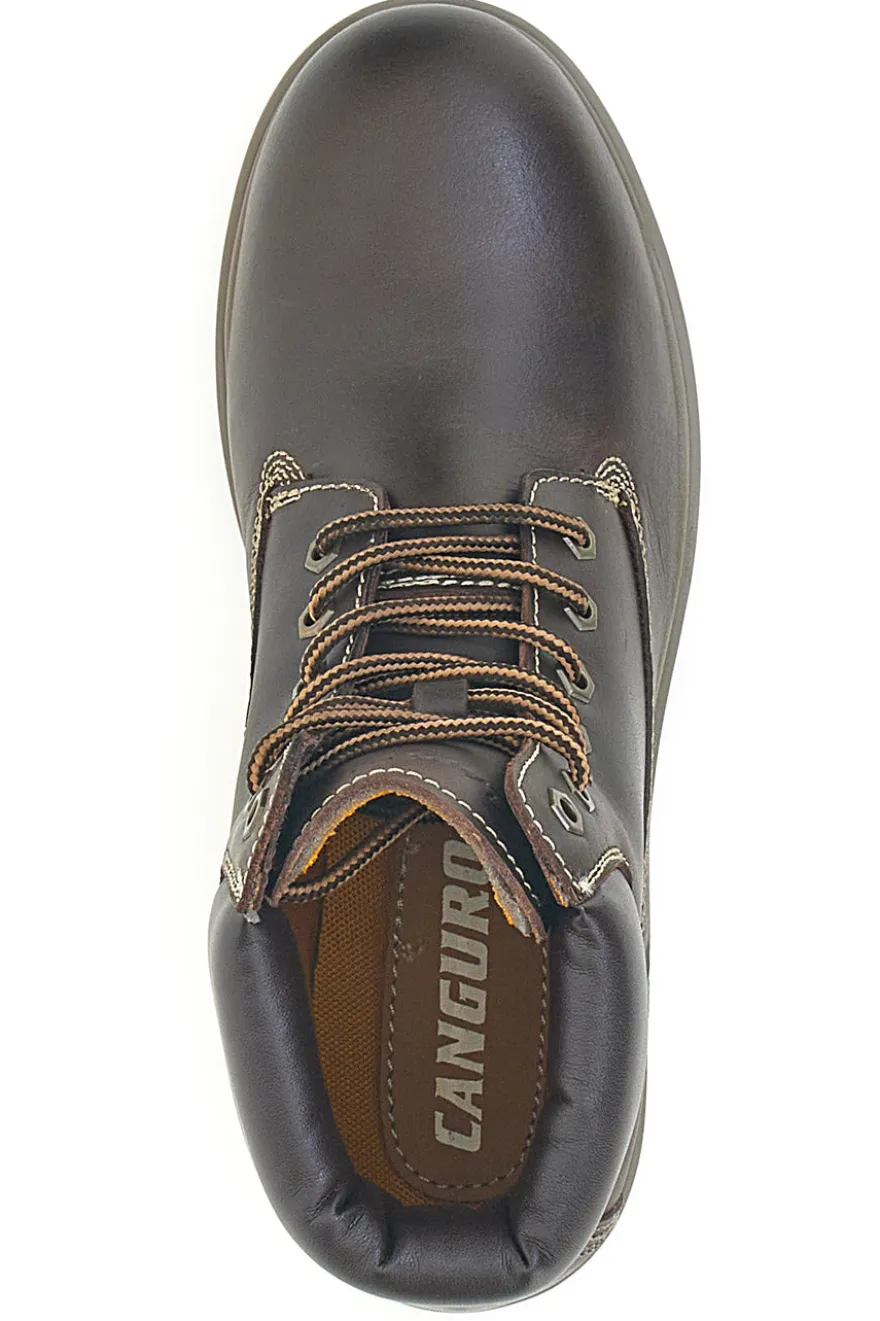 Kangaroo CA826 Herren-Ankle-Boots mit braunem, gepolstertem Schaftrand