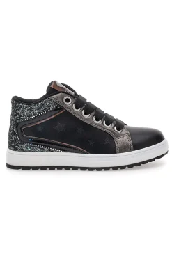 Laura Biagiotti AG1751016511 schwarze Sneakers mit Glitzerdetails