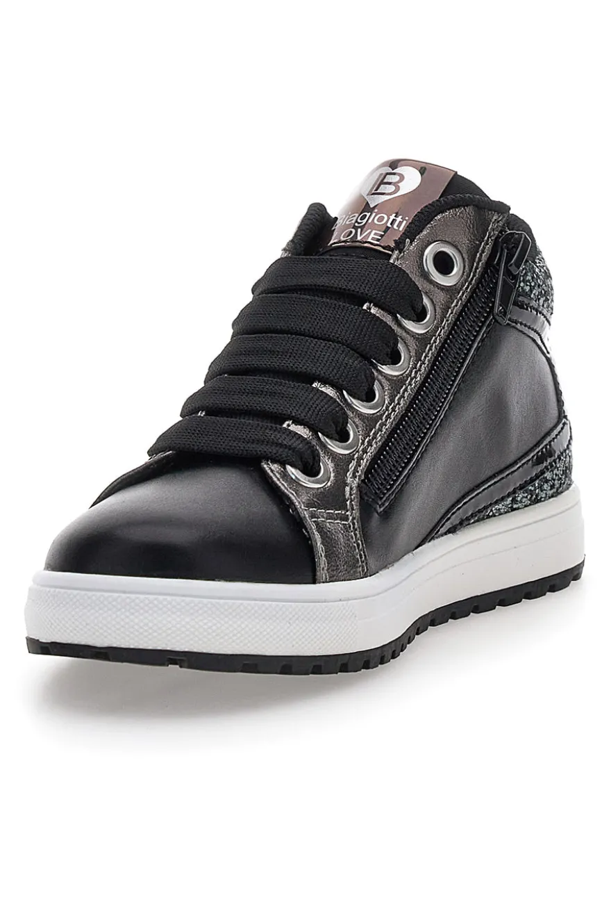 Laura Biagiotti AG1751016511 schwarze Sneakers mit Glitzerdetails