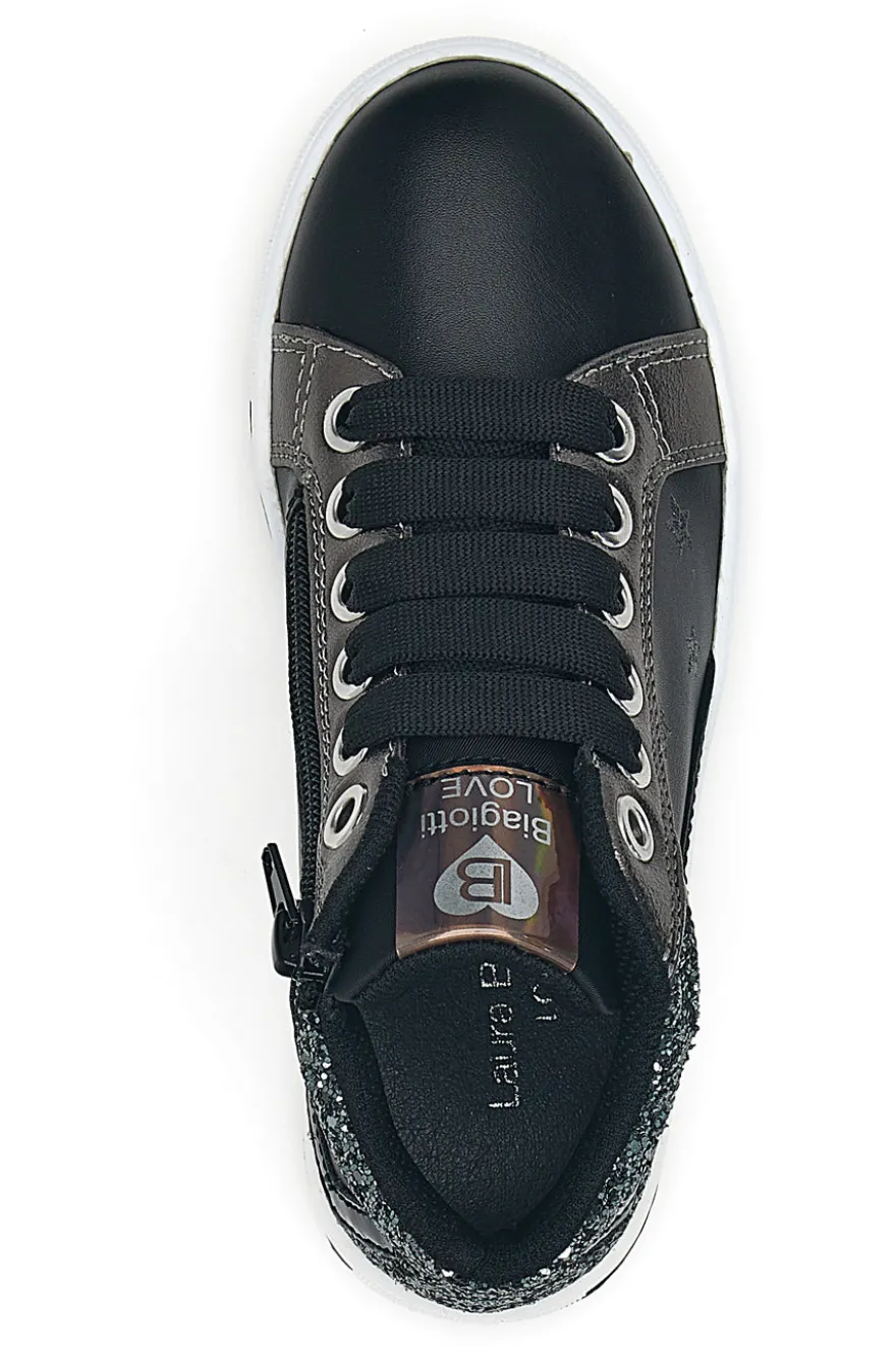Laura Biagiotti AG1751016511 schwarze Sneakers mit Glitzerdetails