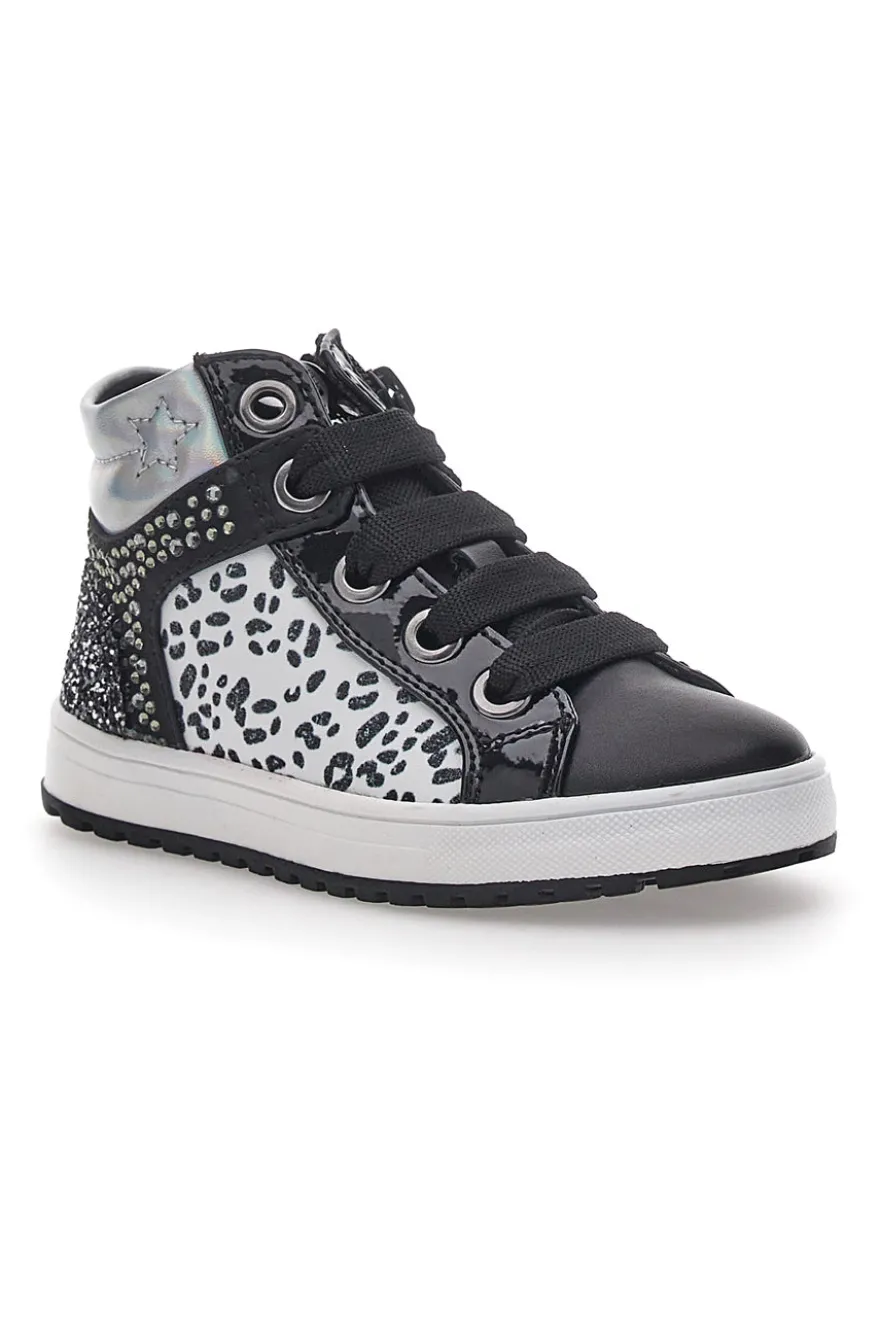Laura Biagiotti Schwarze mittelhohe Sneakers 15542