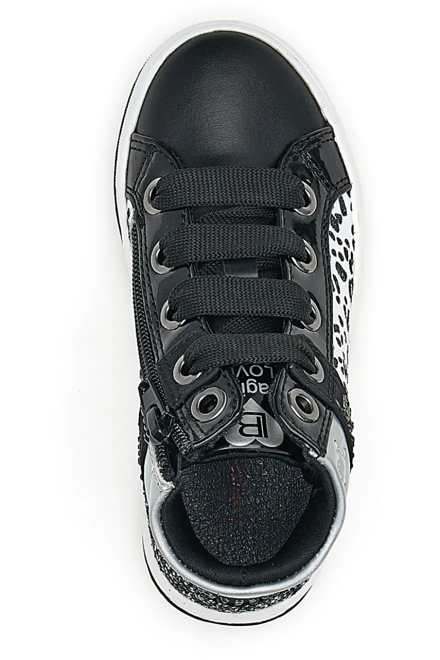 Laura Biagiotti Schwarze mittelhohe Sneakers 15542