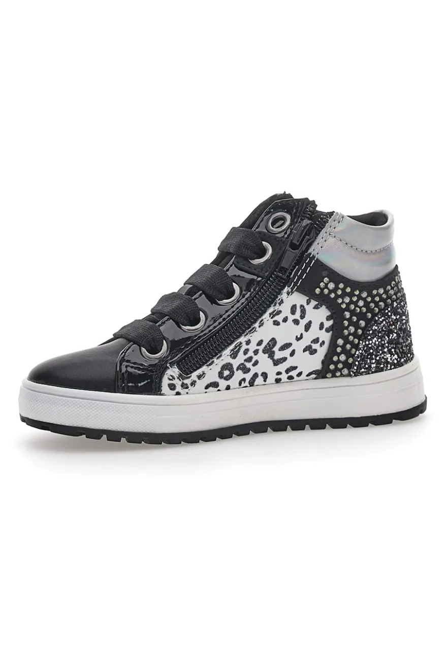Laura Biagiotti Schwarze mittelhohe Sneakers 15542