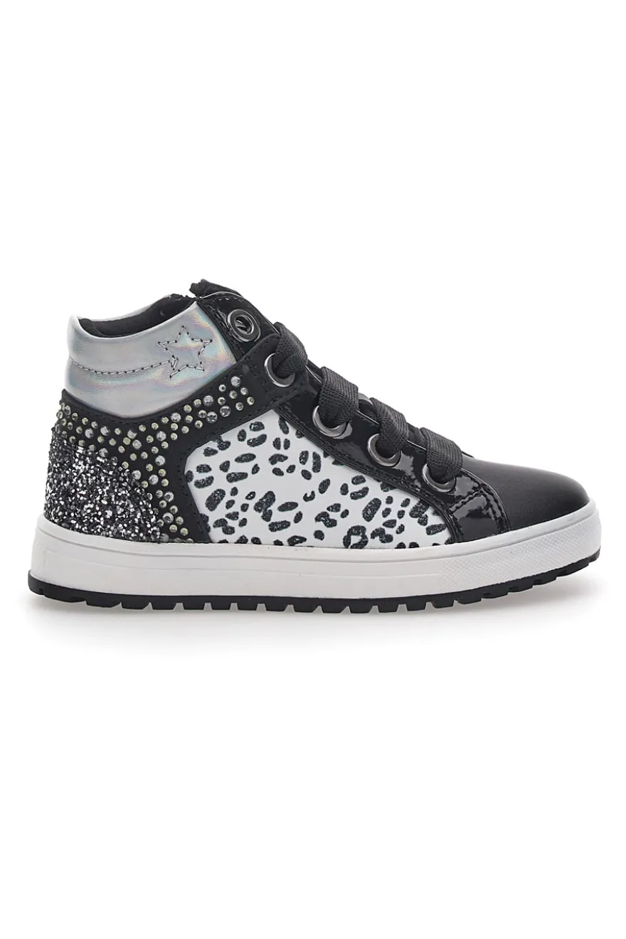 Laura Biagiotti Schwarze mittelhohe Sneakers 15542