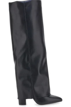Le Havre Paris C217252 Schwarze Stiefel mit spitzem Blockabsatz
