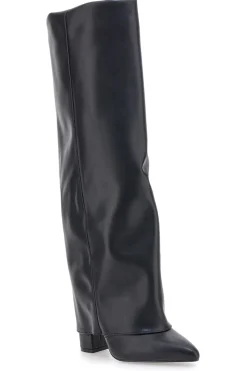 Le Havre Paris C217252 Schwarze Stiefel mit spitzem Blockabsatz