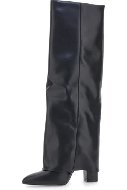 Le Havre Paris C217252 Schwarze Stiefel mit spitzem Blockabsatz