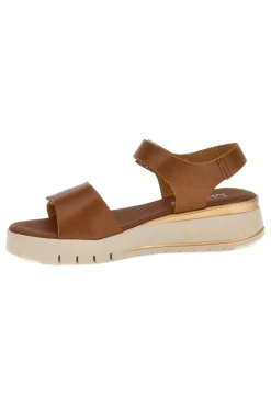 Ledersandalen mit Keil und Klettverschlussriemen Pittarello focus 5493097