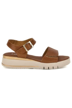 Ledersandalen mit Keil und Klettverschlussriemen Pittarello focus 5493097