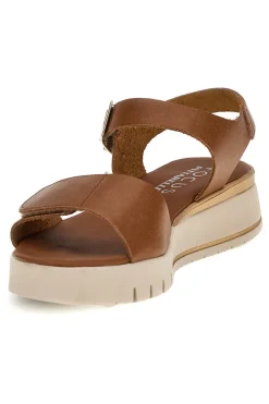 Ledersandalen mit Keil und Klettverschlussriemen Pittarello focus 5493097