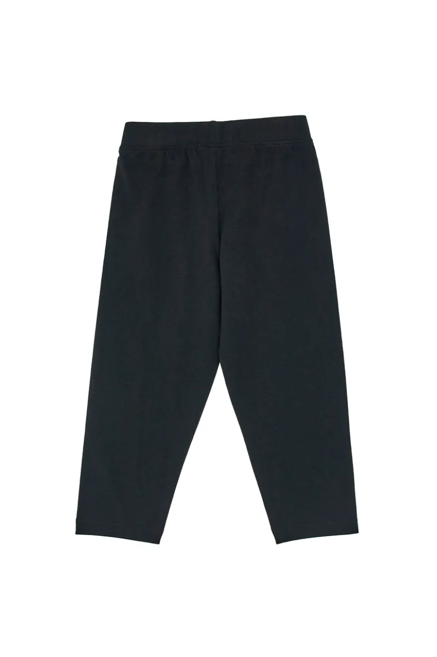 Leggings 7/8 Neri con Logo Pitt Kids PT-G-LG-05073