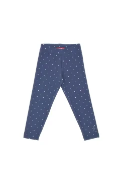 Leggings Blu a Pois Bianchi Pitt KID 6014