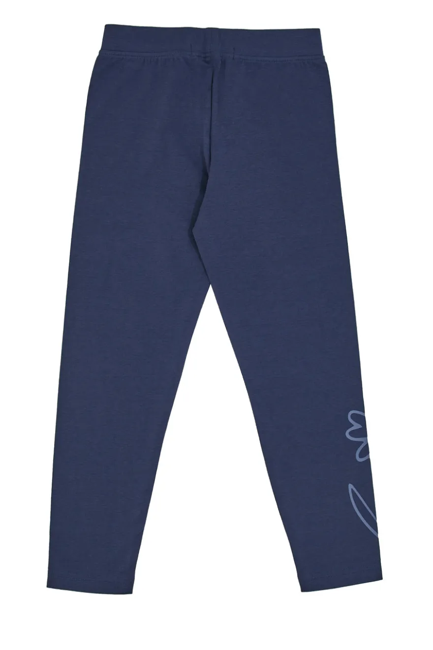 Leggings Blu con Fiore Pitt Kids PT-G-LG-05058
