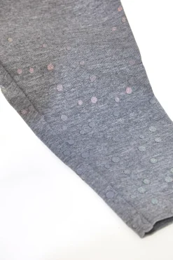 Leggings Grigi con Pois Olografici PITT KIDS 6036