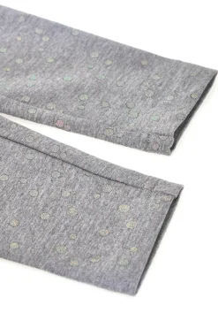 Leggings Grigi con Pois Olografici PITT KIDS 6036