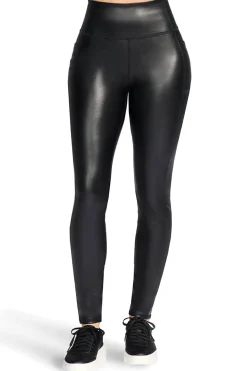 Leggings neri a vita alta in tessuto tecnico Skechers GO WALK Full Length