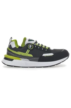 Leone 127 Sneakers in Schwarz und Grün