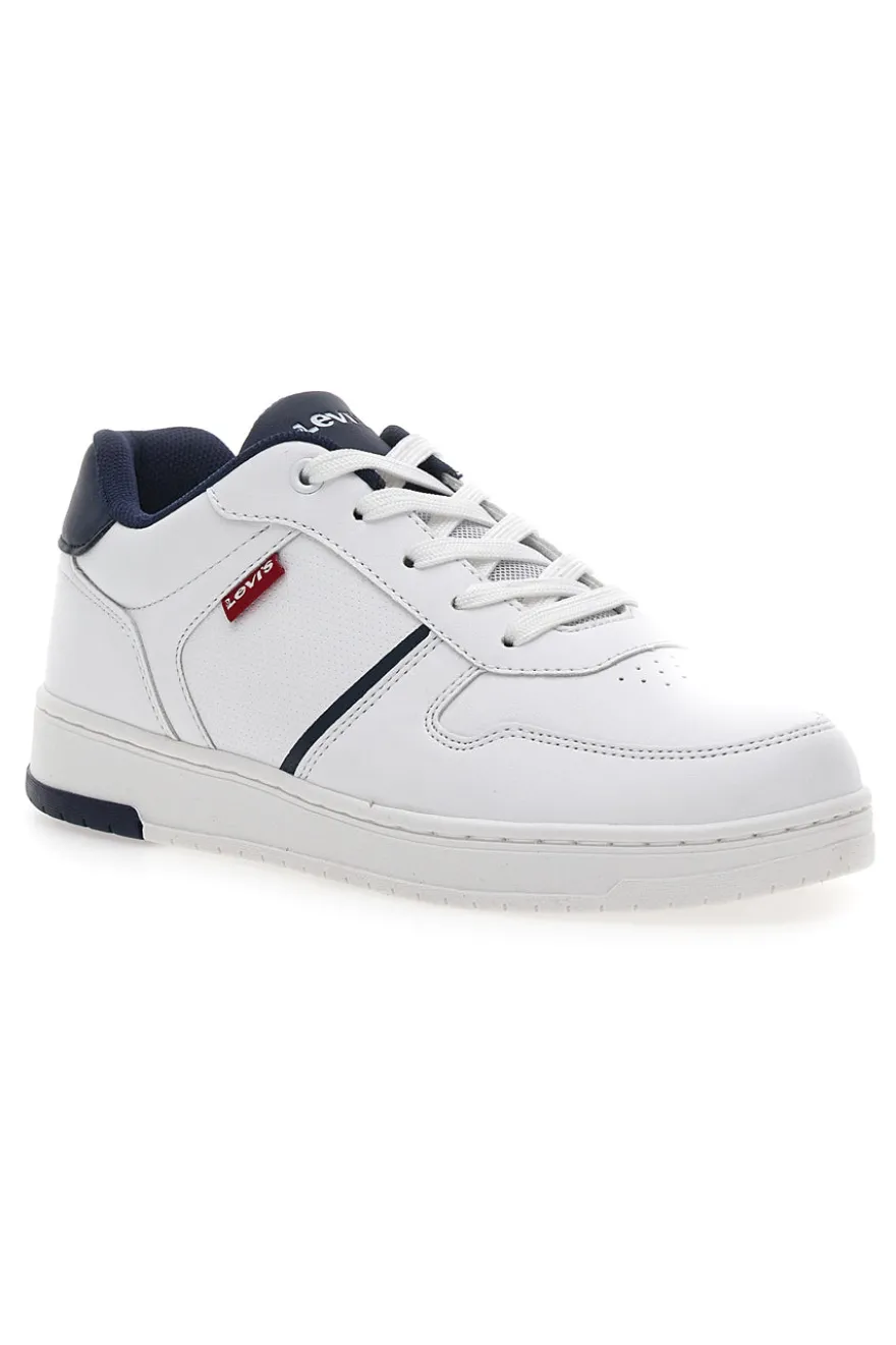 Levi's – Kick SE – Sneaker in Weiß und Marineblau