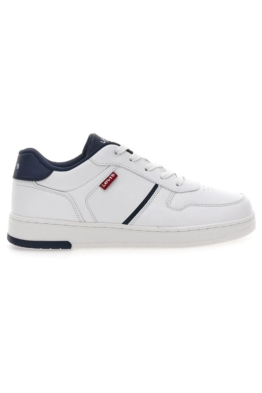 Levi's – Kick SE – Sneaker in Weiß und Marineblau