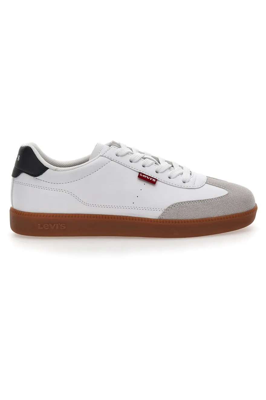 LEVI'S JACKSON weiße Turnschuhe mit Schnürsenkeln