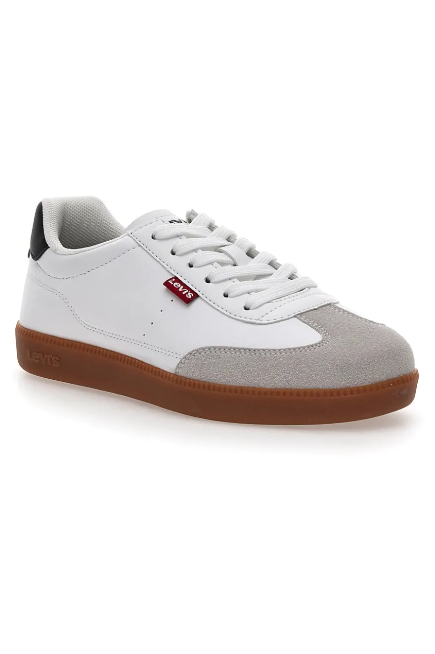 LEVI'S JACKSON weiße Turnschuhe mit Schnürsenkeln