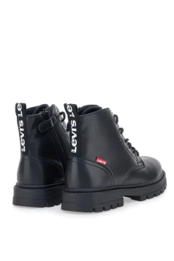 Levi's VPHR0002S schwarze Stiefeletten mit Profilsohle und seitlichem Reißverschluss