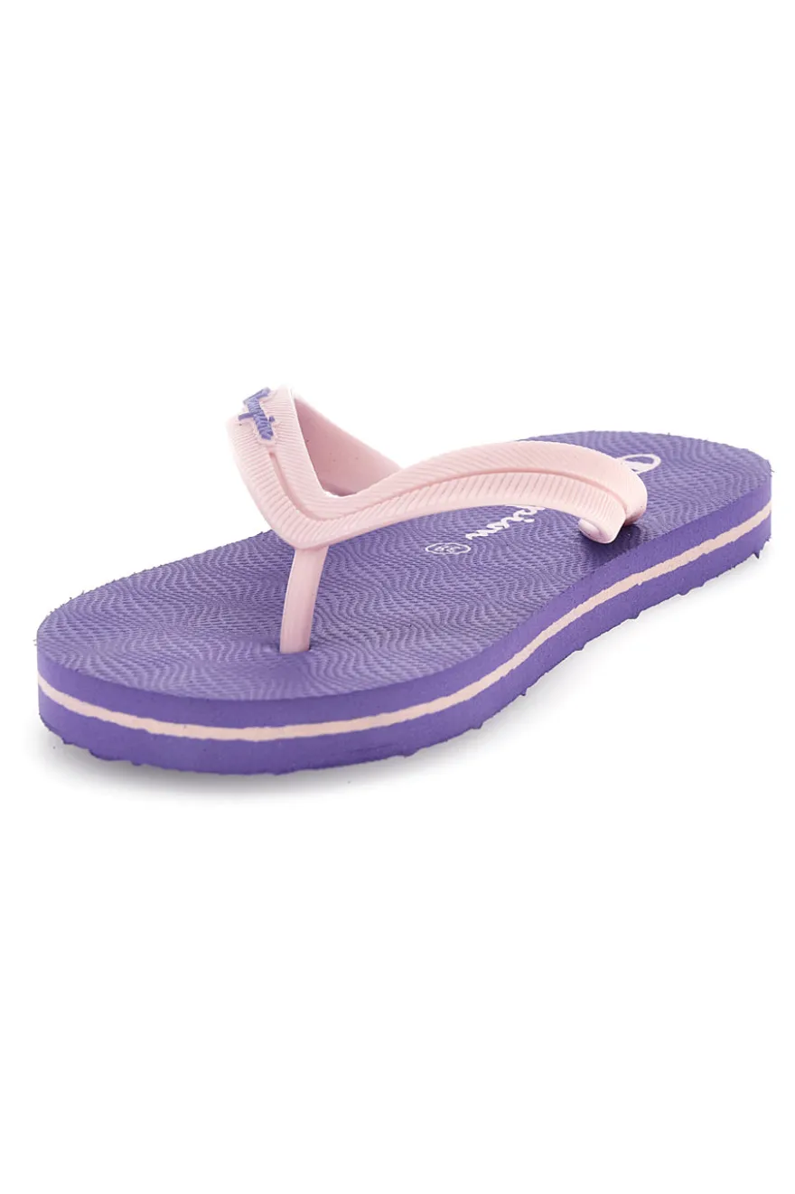 Lila Flip-Flops mit rosa Riemen Champion Big classic evo ii