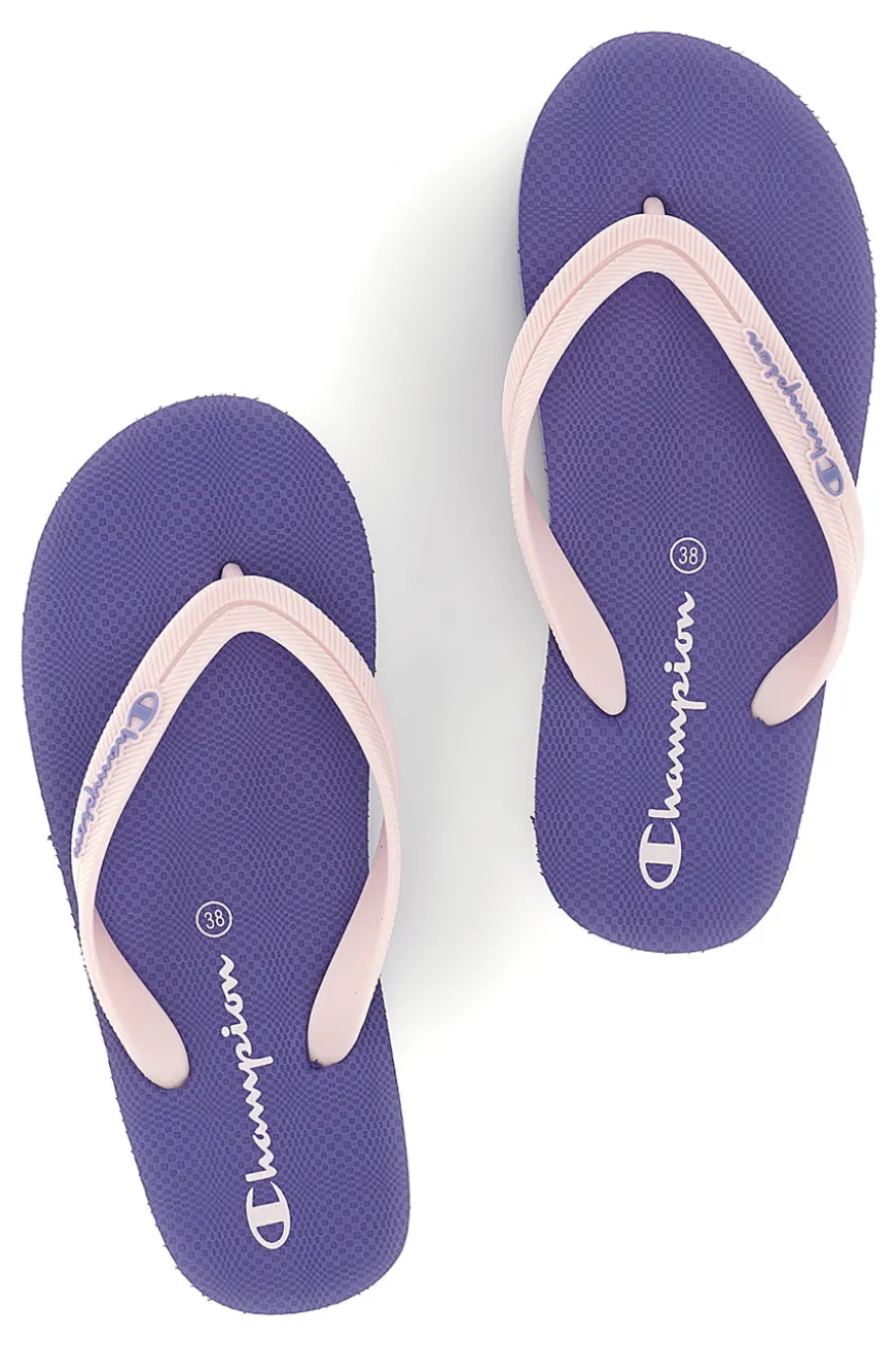Lila Flip-Flops mit rosa Riemen Champion Big classic evo ii