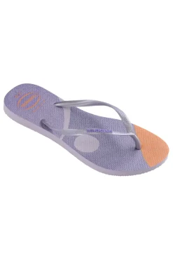 Lila Havaianas Slim Palette Glow Flip Flops
