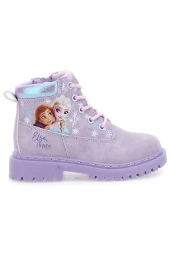 Lila Stiefeletten mit Frozen-Print und seitlichem Reißverschluss Frozen D4310712S
