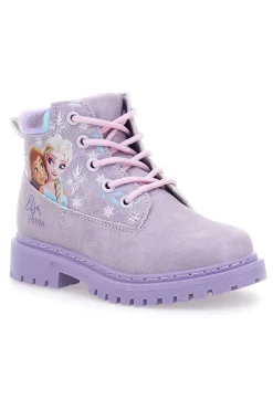 Lila Stiefeletten mit Frozen-Print und seitlichem Reißverschluss Frozen D4310712S